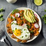 Homemade Mexican Chilaquiles for Breakfast